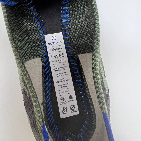 NWOT Rothy's The Point Women's Flats Size 6.5 Camo - Picture 9 of 9